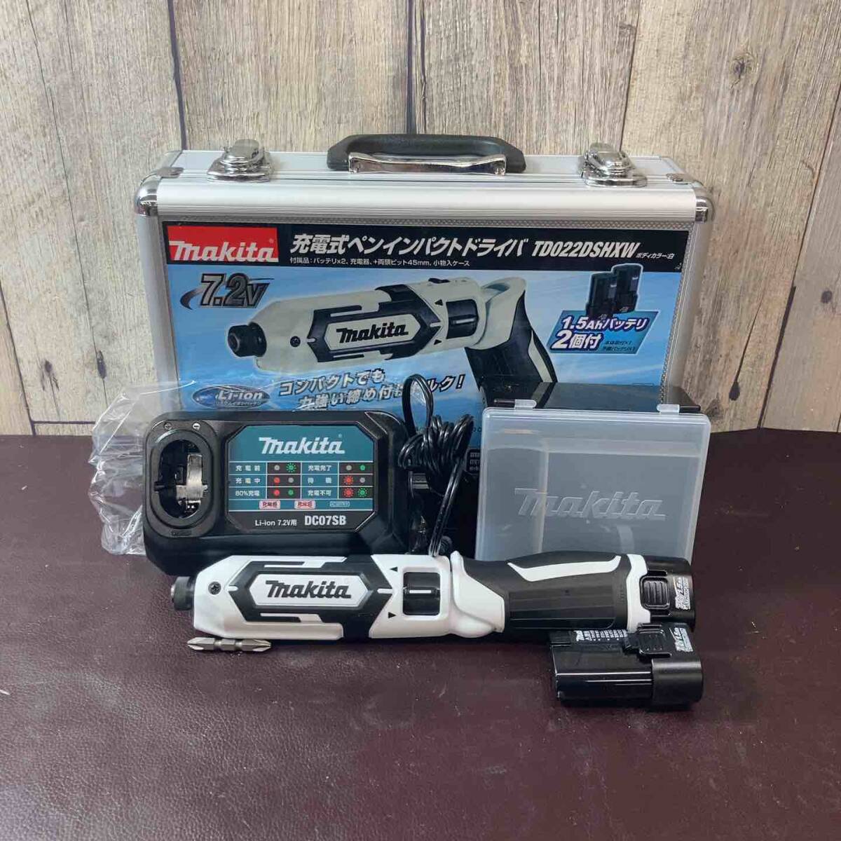 【中古美品】マキタ(makita) コードレスペンインパクトドライバー TD022DSHXW 7.2V【東大和店】_画像1