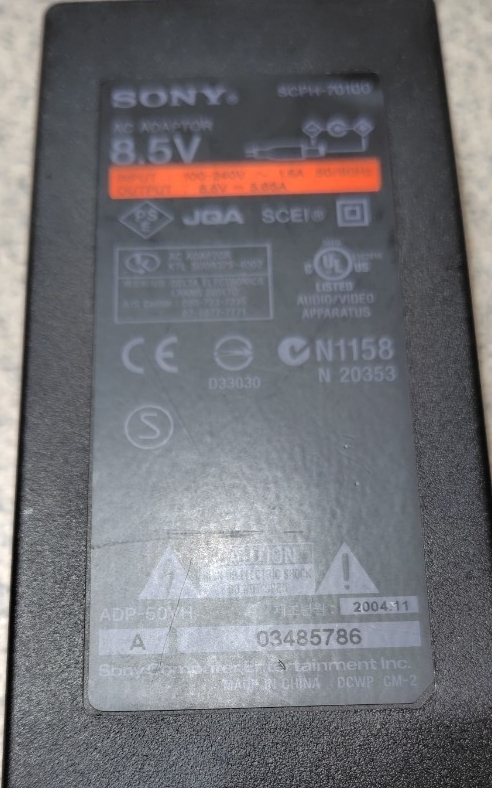 【動作OK】★PlayStation2★薄型ACアダプター★_画像3