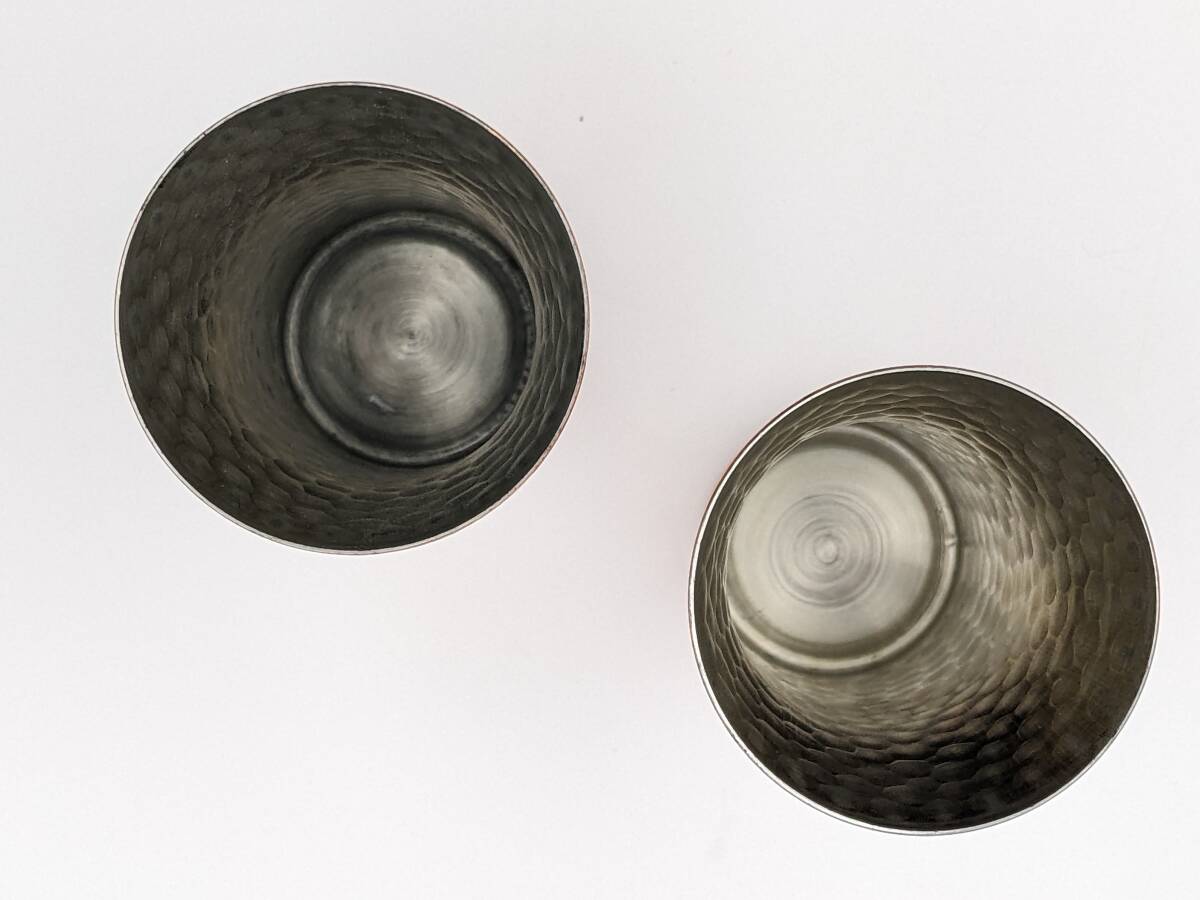 ST/COME ON AND DRINK BACCHUS バッカス 一口 ビアーカップ2ヶ入 純銅 純銅製 酒器 2個セット コップ グラス 食器 金属工芸 キッチン用品_画像6