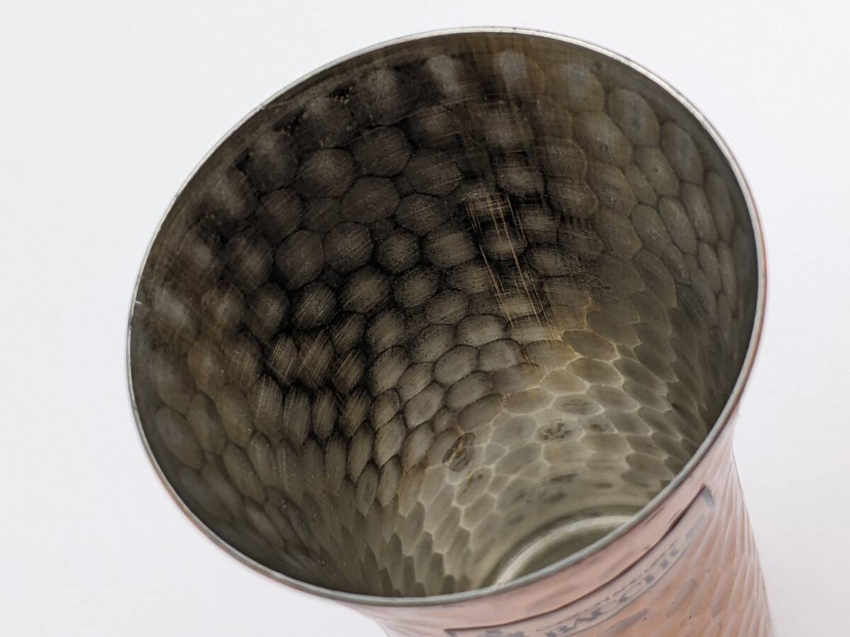 ST/COME ON AND DRINK BACCHUS バッカス 一口 ビアーカップ2ヶ入 純銅 純銅製 酒器 2個セット コップ グラス 食器 金属工芸 キッチン用品_画像9