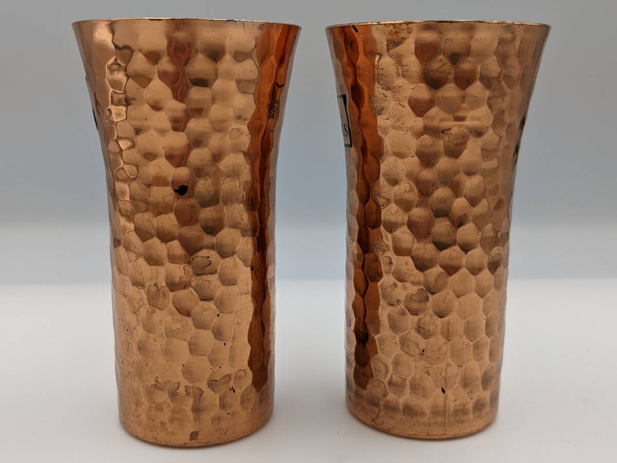 ST/COME ON AND DRINK BACCHUS バッカス 一口 ビアーカップ2ヶ入 純銅 純銅製 酒器 2個セット コップ グラス 食器 金属工芸 キッチン用品_画像5