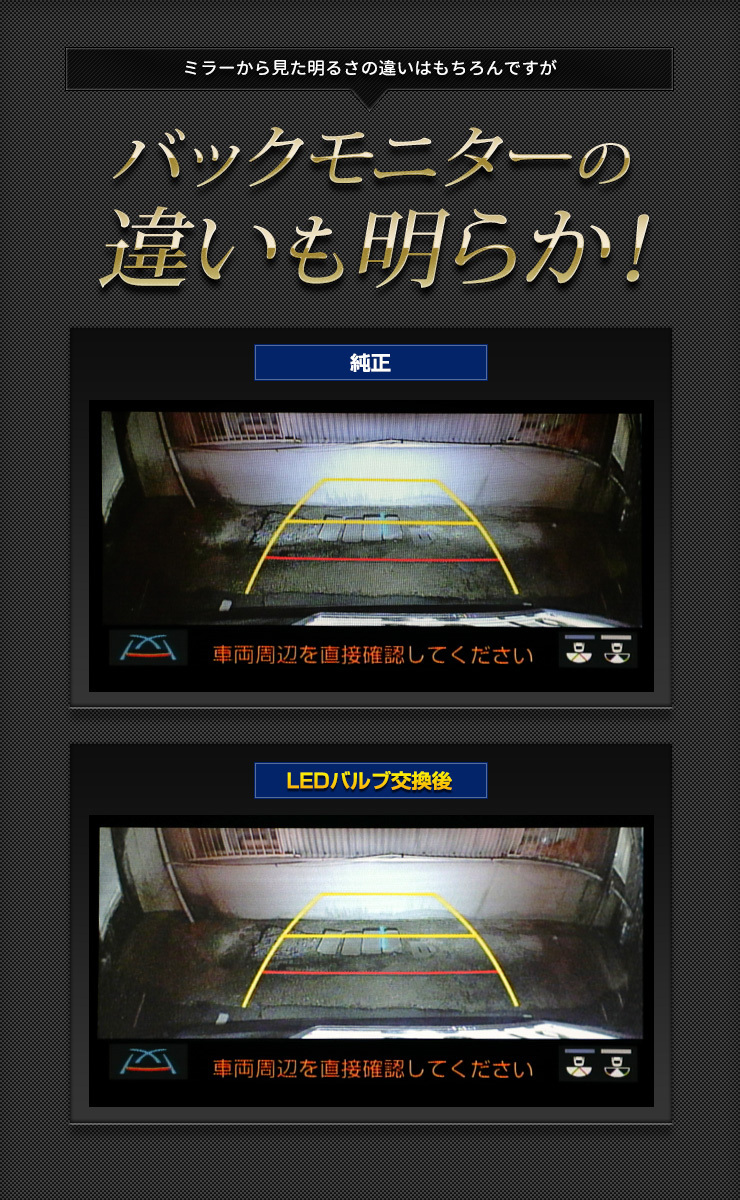 トヨタ アクア MXPK10/11/15/16系専用 純正LEDバックランプ 交換用バルブ AQUA_画像5