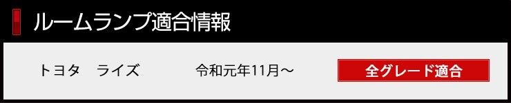 トヨタ ライズ 専用 LED ラゲッジランプ [単品] TOYOTA RAIZE ラゲッジ ラゲージ LED ドレスアップ アクセサリー_画像2