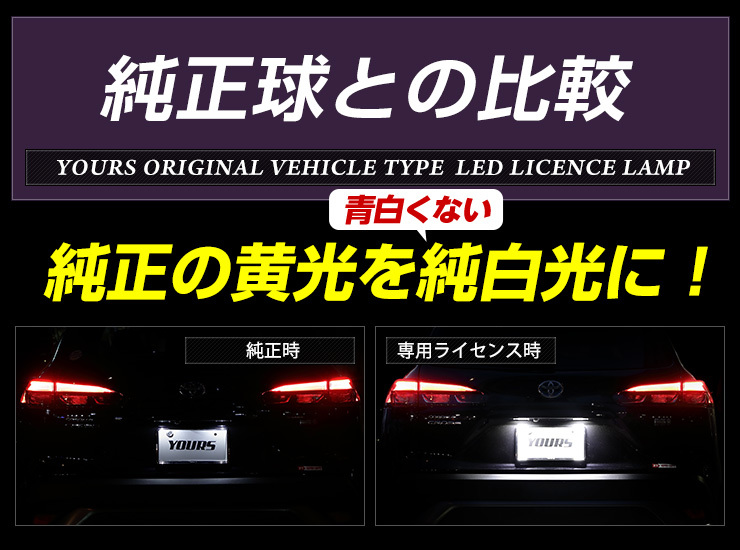 トヨタ カローラクロス ナンバー灯 CREE LED 採用 ライセンスユニット 車検対応 ドレスアップ_画像9