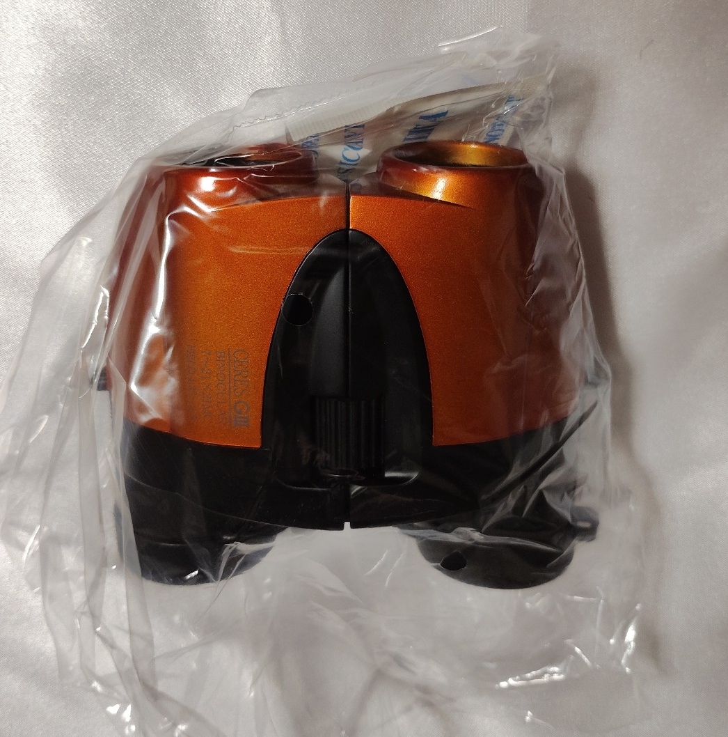 Y2096 : Kenko 双眼鏡 オレンジ セレスGⅢ C03 ケンコー 新品未使用 倍率7-21倍_画像4