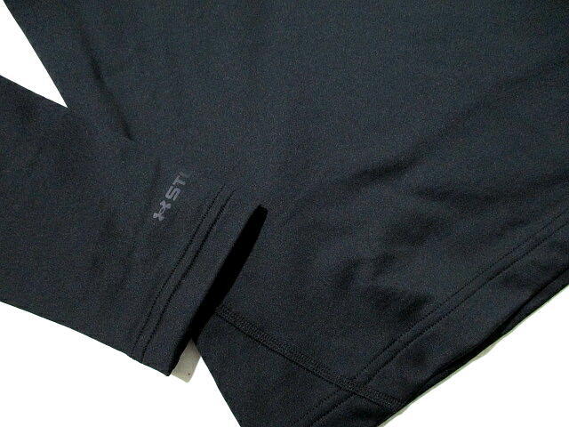 新品 未使用■ 定価9900円 即決! アンダーアーマー ゴルフ 蓄熱 秋冬 モックネック 長袖シャツ インフラレッド XLサイズ 黒 ブラック_画像5