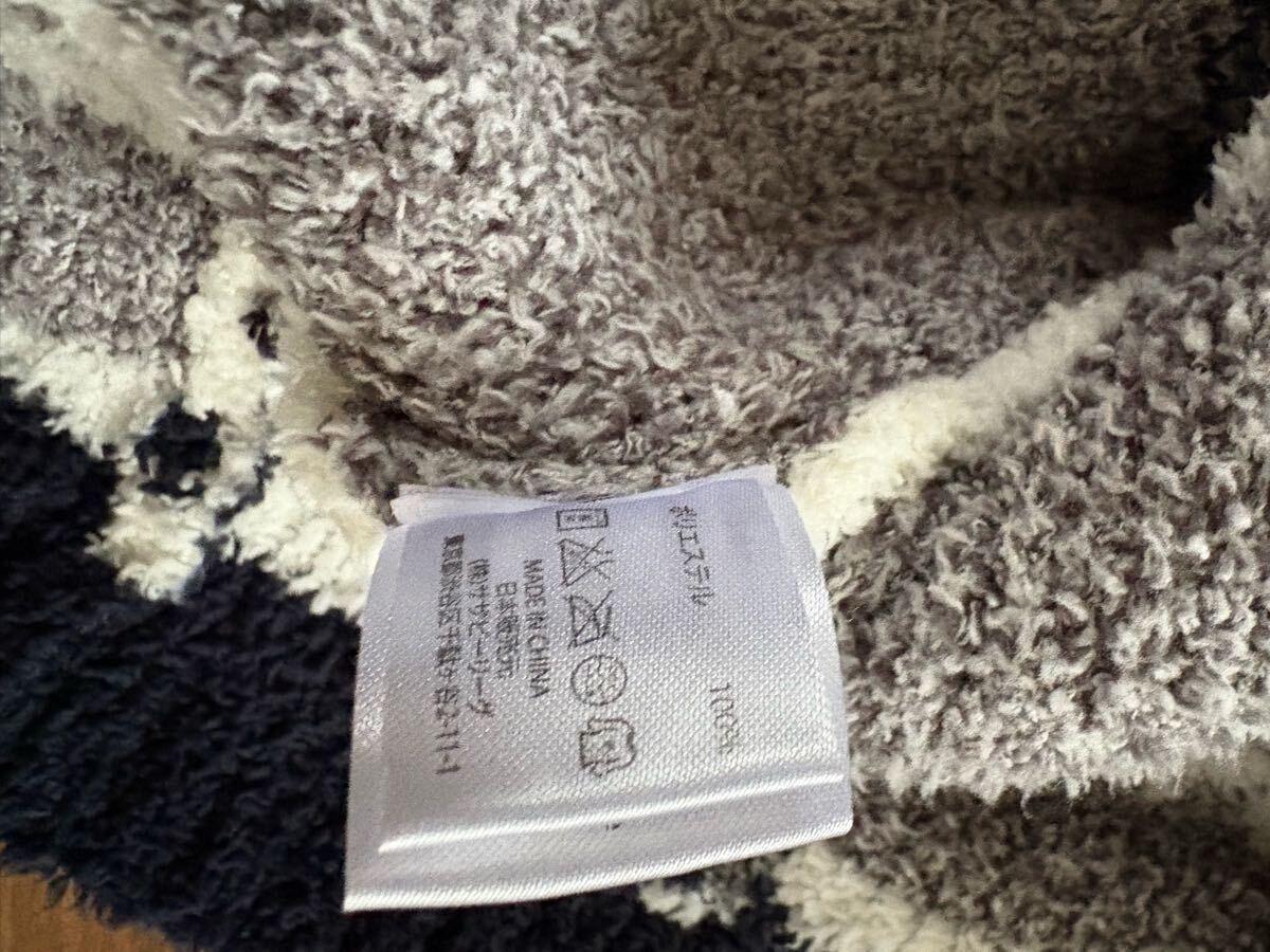 BAREFOOT DREAMS ベアフットドリームスネイティブ柄ジップアップ ボアパーカーM_画像4