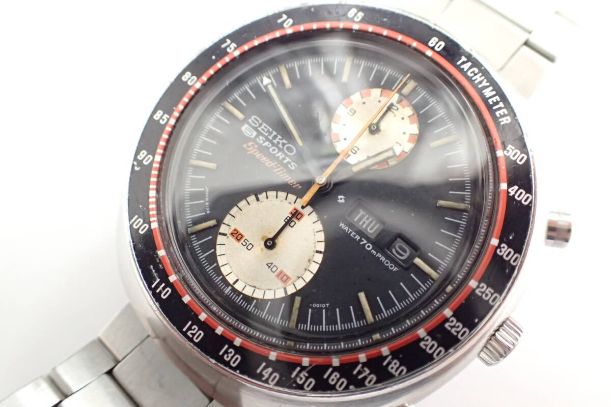 セイコー ファイブスポーツ スピードタイマー 6138-0010 自動巻 腕時計_画像1