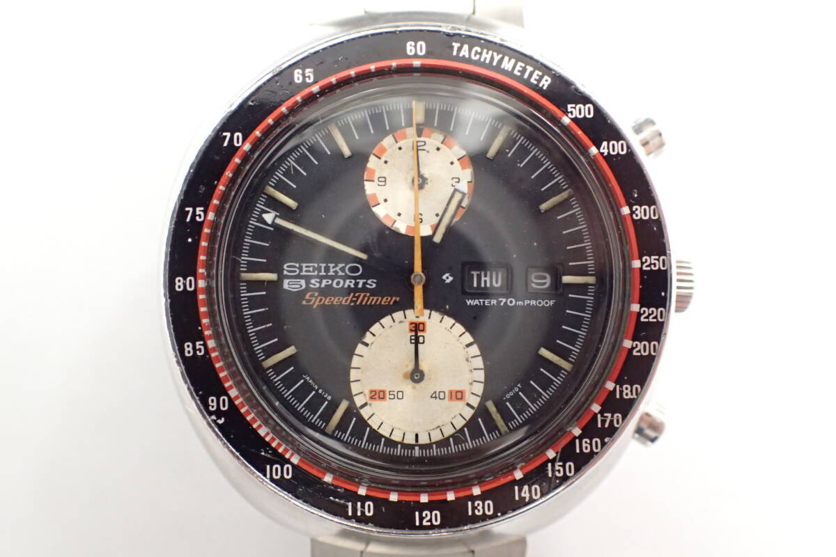 セイコー ファイブスポーツ スピードタイマー 6138-0010 自動巻 腕時計_画像2