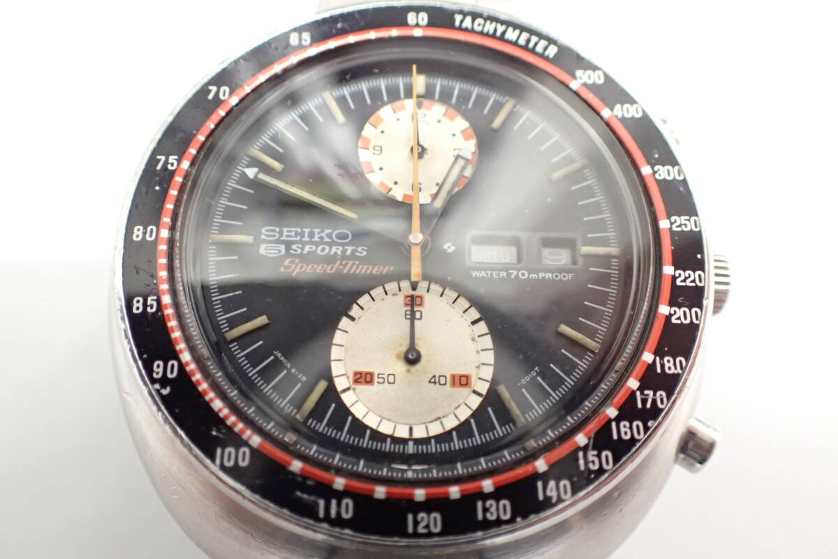セイコー ファイブスポーツ スピードタイマー 6138-0010 自動巻 腕時計_画像3