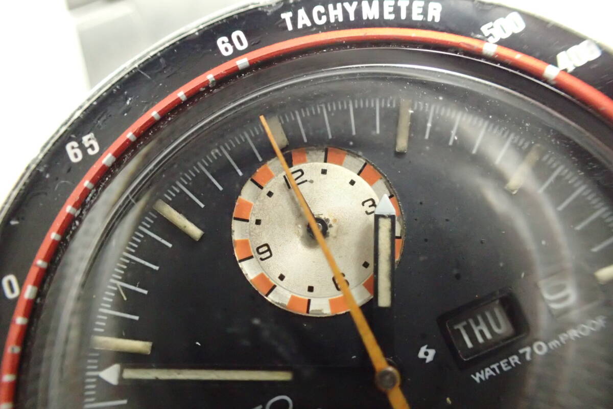 セイコー ファイブスポーツ スピードタイマー 6138-0010 自動巻 腕時計_画像4