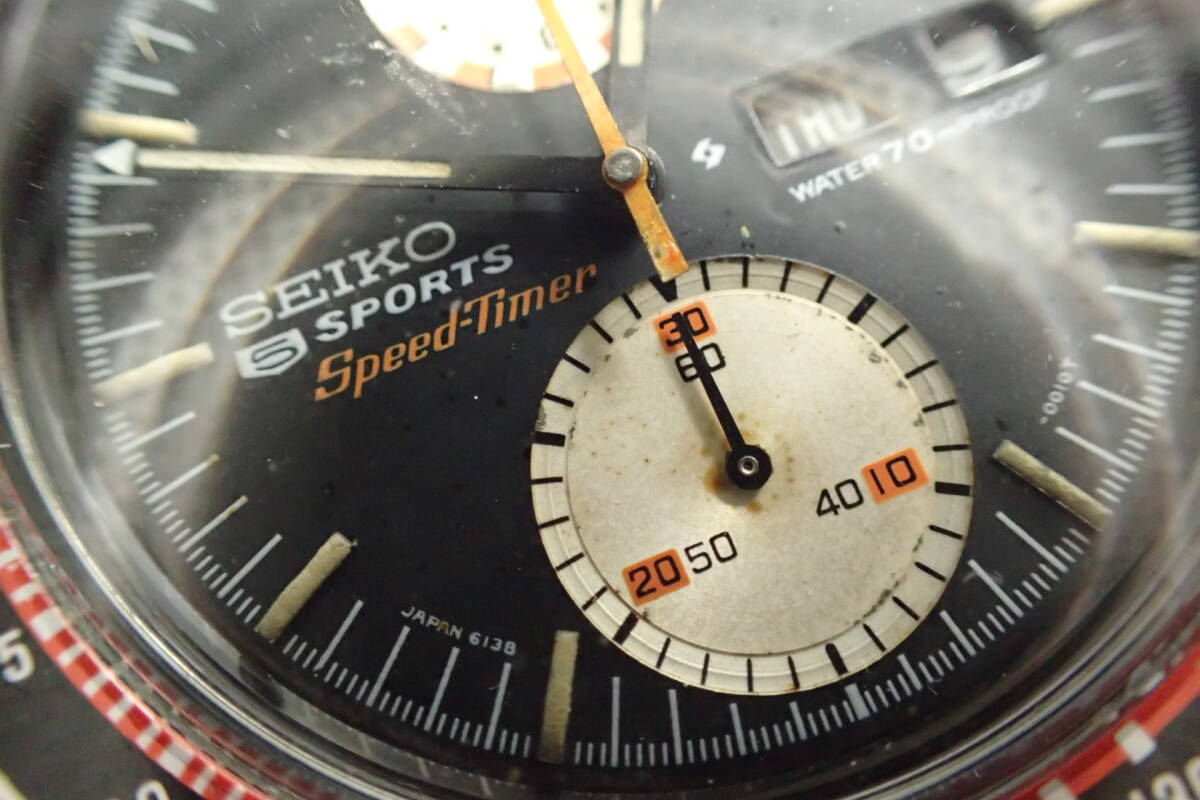 セイコー ファイブスポーツ スピードタイマー 6138-0010 自動巻 腕時計_画像5