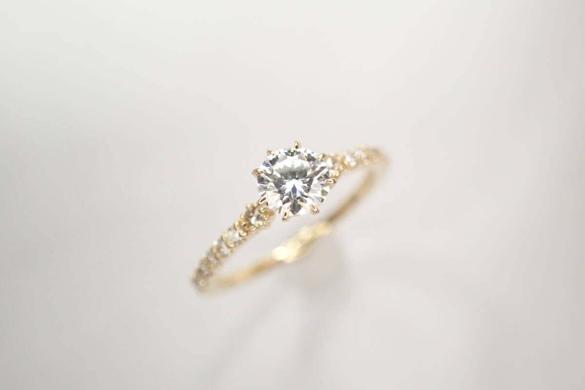 31/美品 セイレーンアズーロ K18 ダイヤ0.303ct リング 指輪_画像3
