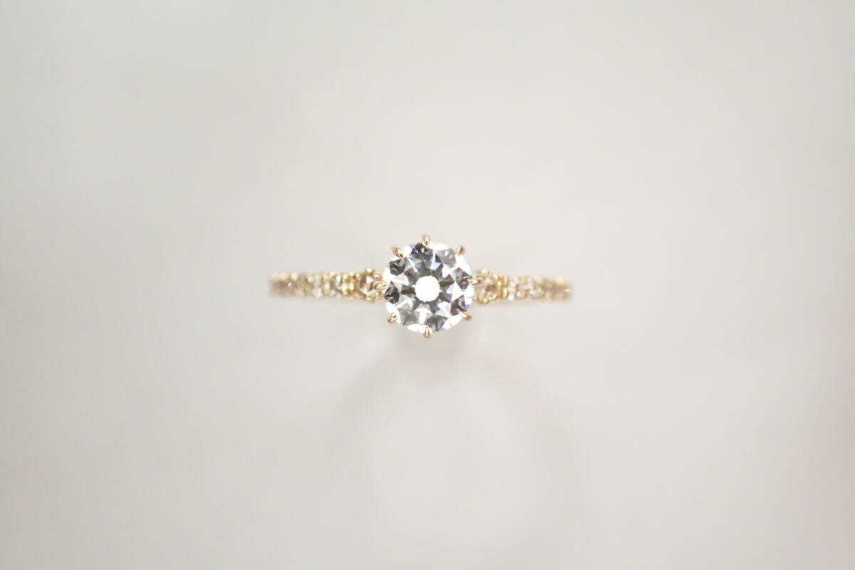 31/美品 セイレーンアズーロ K18 ダイヤ0.303ct リング 指輪_画像2