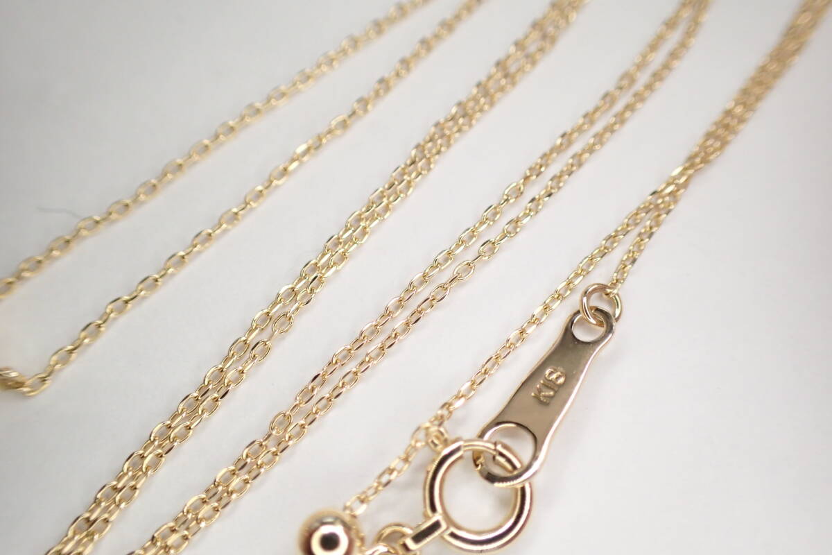 31/ прекрасный товар Vendome Aoyama голубой yamaK18 diamond 0.271 колье 