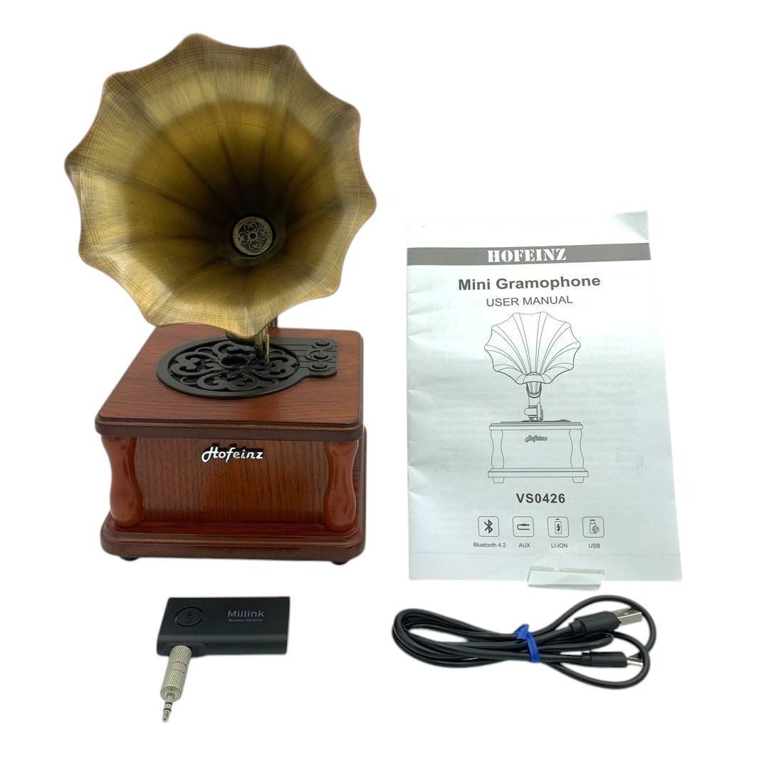 HOFEINZ VS0426 ミニ蓄音機 Bluetoothスピーカー ビンテージ風