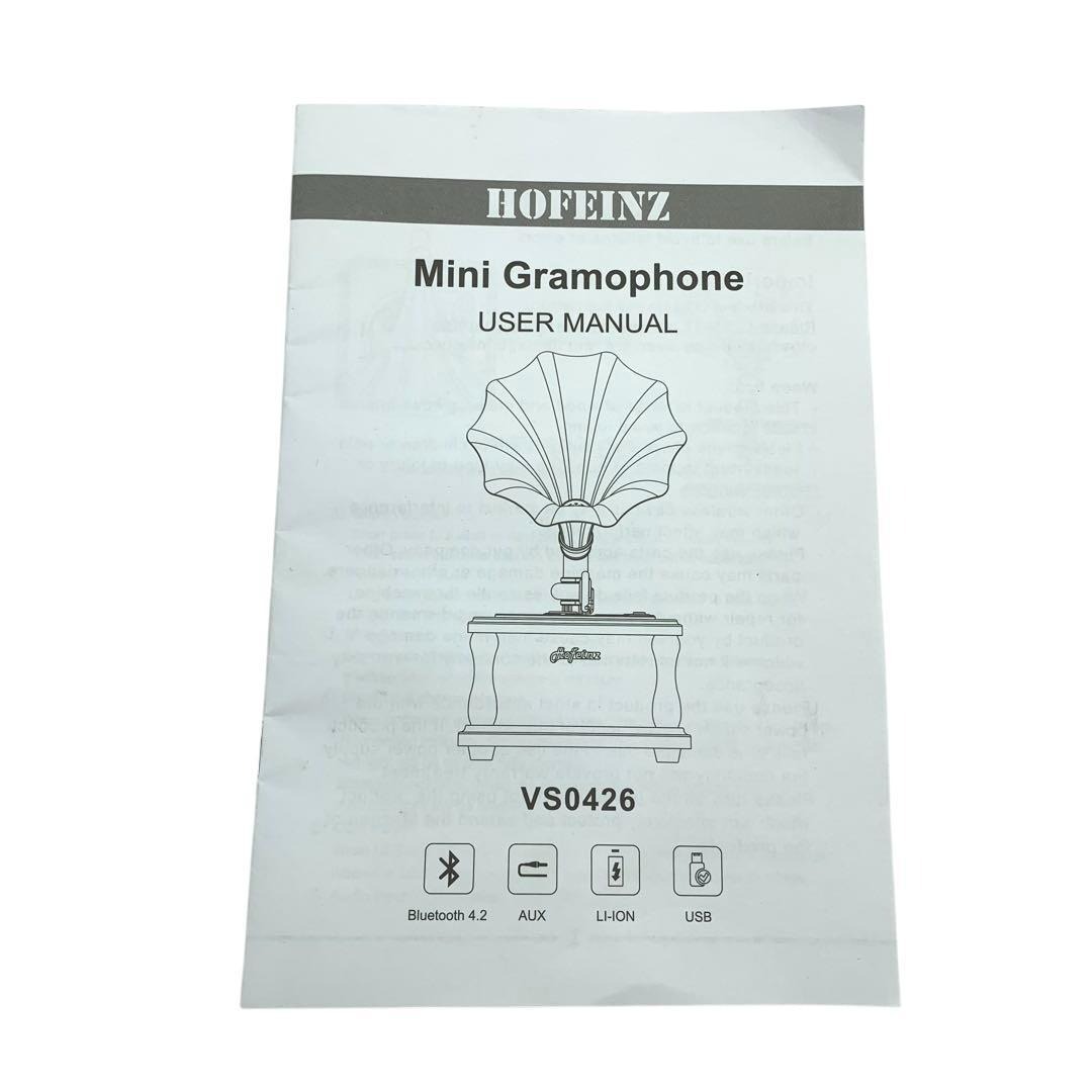 HOFEINZ VS0426 ミニ蓄音機 Bluetoothスピーカー ビンテージ風