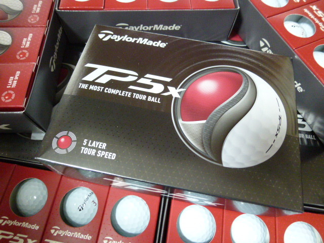 ◆2024年/最新!New TP5x!日本正規品【TaylorMade】テーラーメイド New TP5X/WH/2ダース/ホワイト/新品【5層構造】_画像2