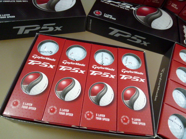 ◆2024年/最新!New TP5x!日本正規品【TaylorMade】テーラーメイド New TP5X/WH/2ダース/ホワイト/新品【5層構造】_画像6