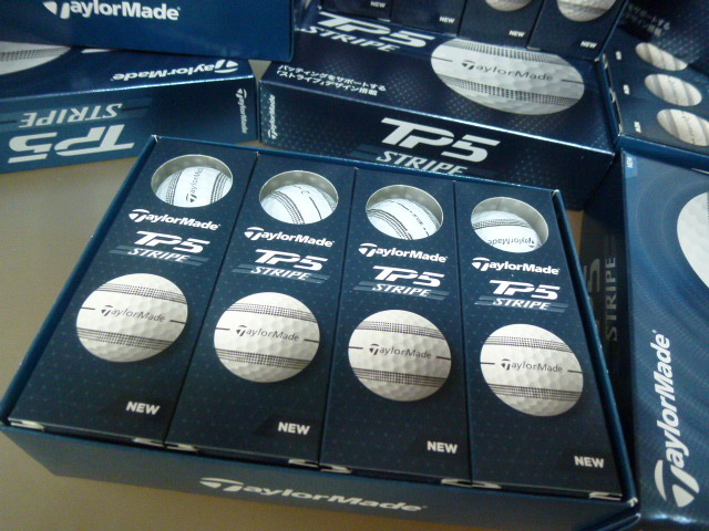 ◆2024年/最新 TP5 STRIPE！日本正規品【TaylorMade】テーラーメイド New TP5 ストライプ STRIPE ツアーボール/ホワイト/1ダース！_画像2