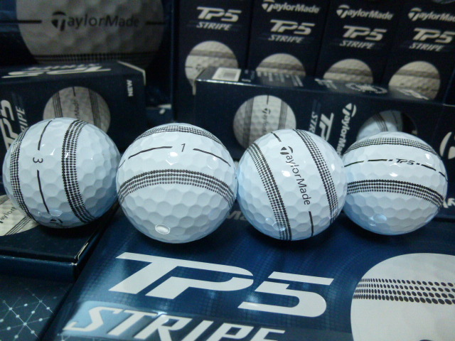 ◆2024年/最新 TP5 STRIPE！日本正規品【TaylorMade】テーラーメイド New TP5 ストライプ STRIPE ツアーボール/ホワイト/1ダース！_画像3