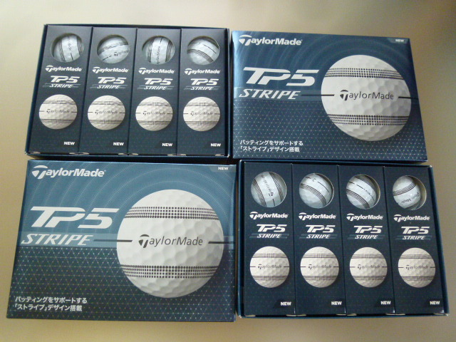 ◆2024年/最新 TP5 STRIPE！日本正規品【TaylorMade】テーラーメイド New TP5 ストライプ STRIPE ツアーボール/ホワイト/1ダース！_画像4