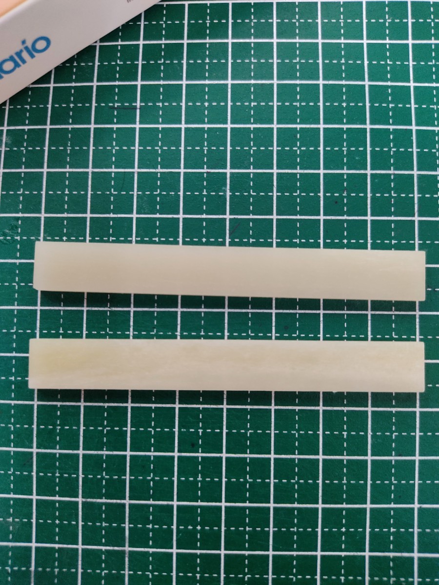  новый товар * корова . гитара масло .. седло blank ручная работа гитара аксессуары примерно 80×3×10 мм метров 2 шт. комплект 