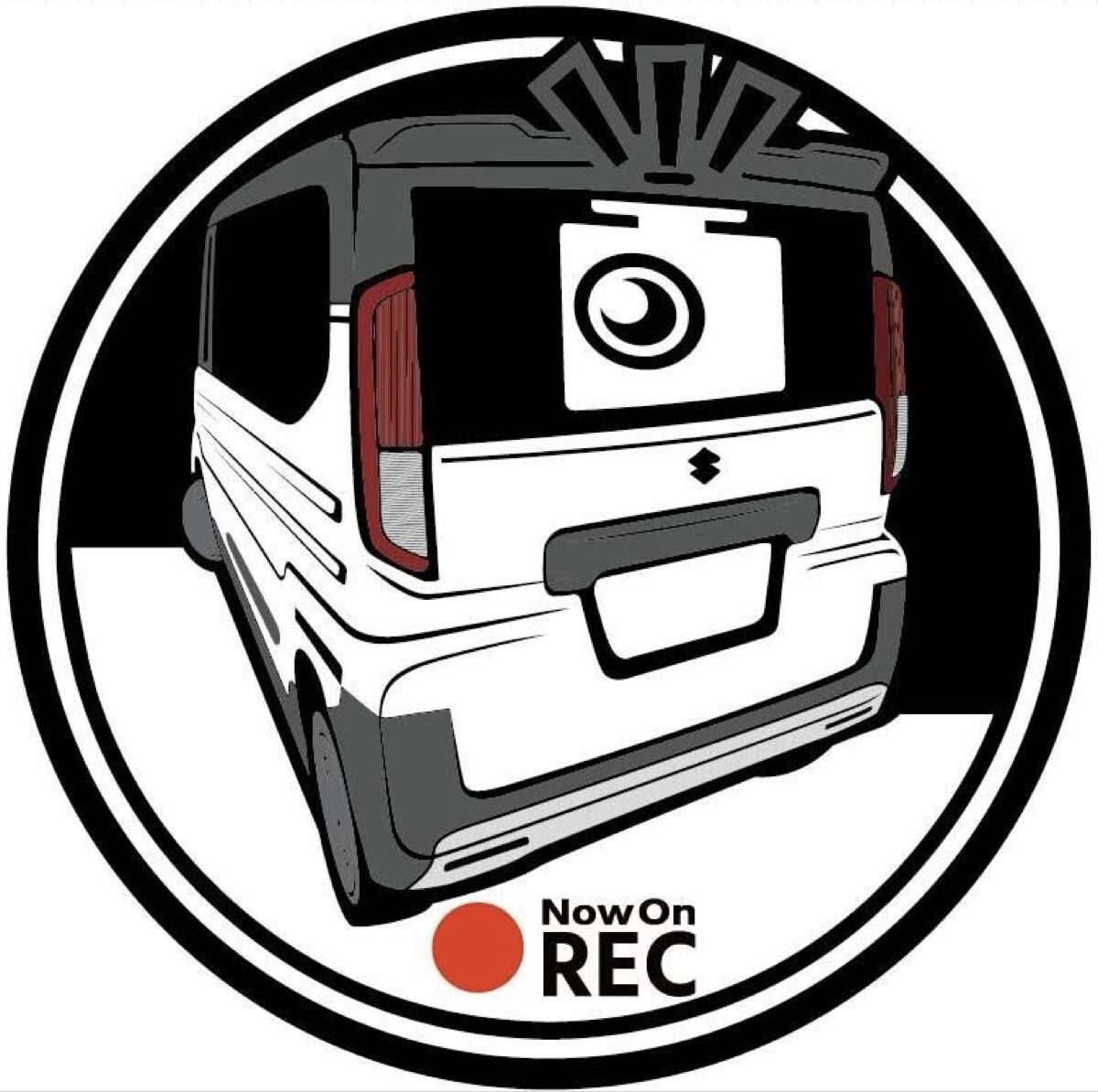 愛車色に変更可能です(画像に無い色も作成承ります) スペーシアギア mk94s mk54s ドラレコ ドライブレコーダー ステッカー_画像1