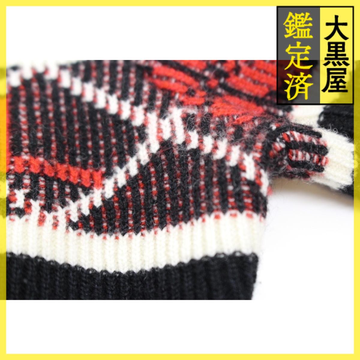CHANEL　シャネル　ロングニットワンピース　レディース36　ブラック/レッド　カシミヤ　ポリアミド　P62575K48044_画像10