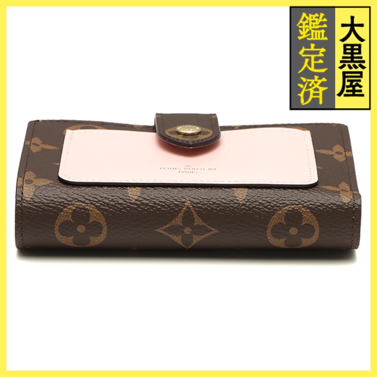 LOUIS VUITTON ルイ・ヴィトン ポルトフォイユ・ジュリエット 2つ折り財布 M80973 モノグラム ローズバレリーヌ_画像3