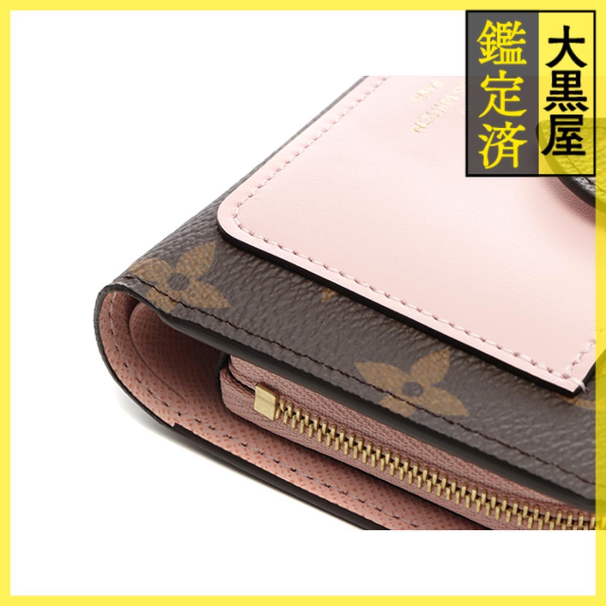 LOUIS VUITTON ルイ・ヴィトン ポルトフォイユ・ジュリエット 2つ折り財布 M80973 モノグラム ローズバレリーヌ_画像4