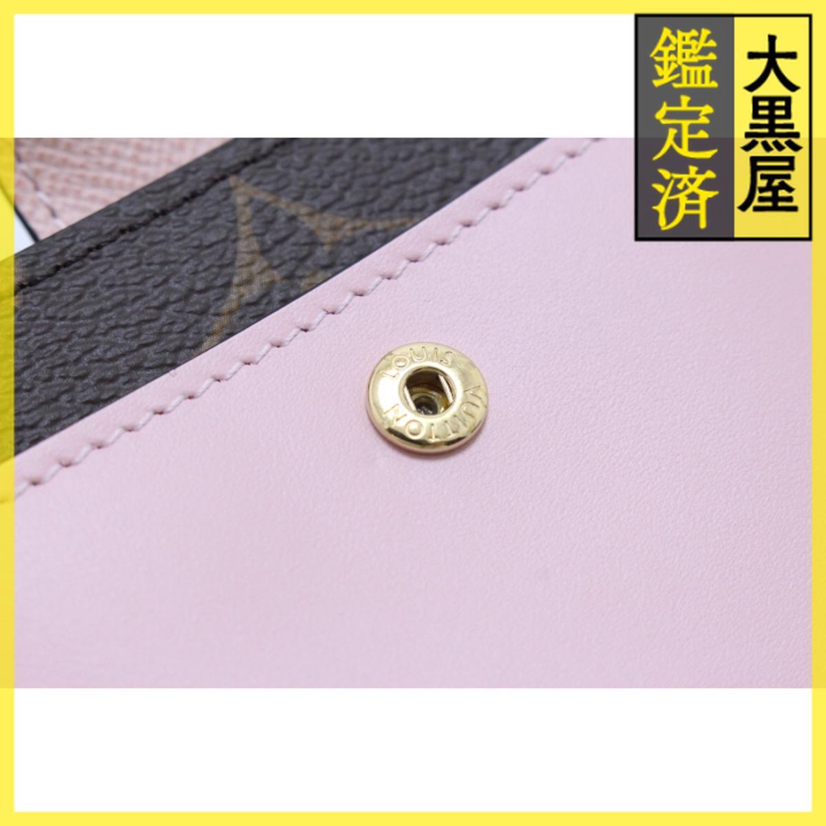 LOUIS VUITTON ルイ・ヴィトン ポルトフォイユ・ジュリエット 2つ折り財布 M80973 モノグラム ローズバレリーヌ_画像8