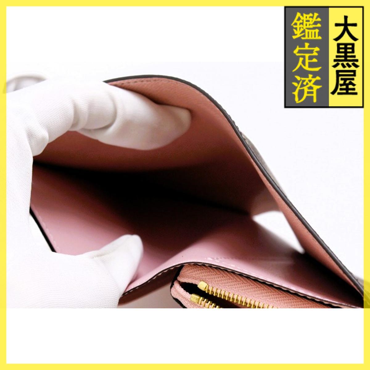 LOUIS VUITTON ルイ・ヴィトン ポルトフォイユ・ジュリエット 2つ折り財布 M80973 モノグラム ローズバレリーヌ_画像9