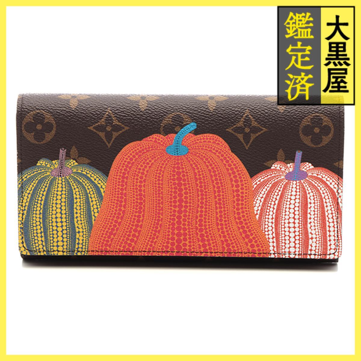 LOUIS VUITTON ルイヴィトン M82114 ポルトフォイユ・サラNM 草間彌生 モノグラム　2023 LV x YK モノグラム