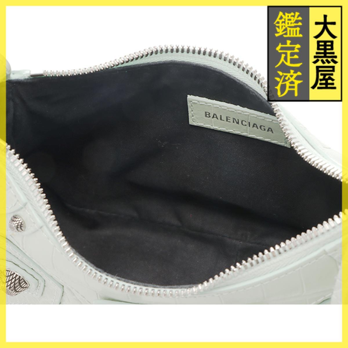 BALENCIAGA Balenciaga LUKA гол XS сумка на плечо кожа светло-зеленый 671309 2147300405031