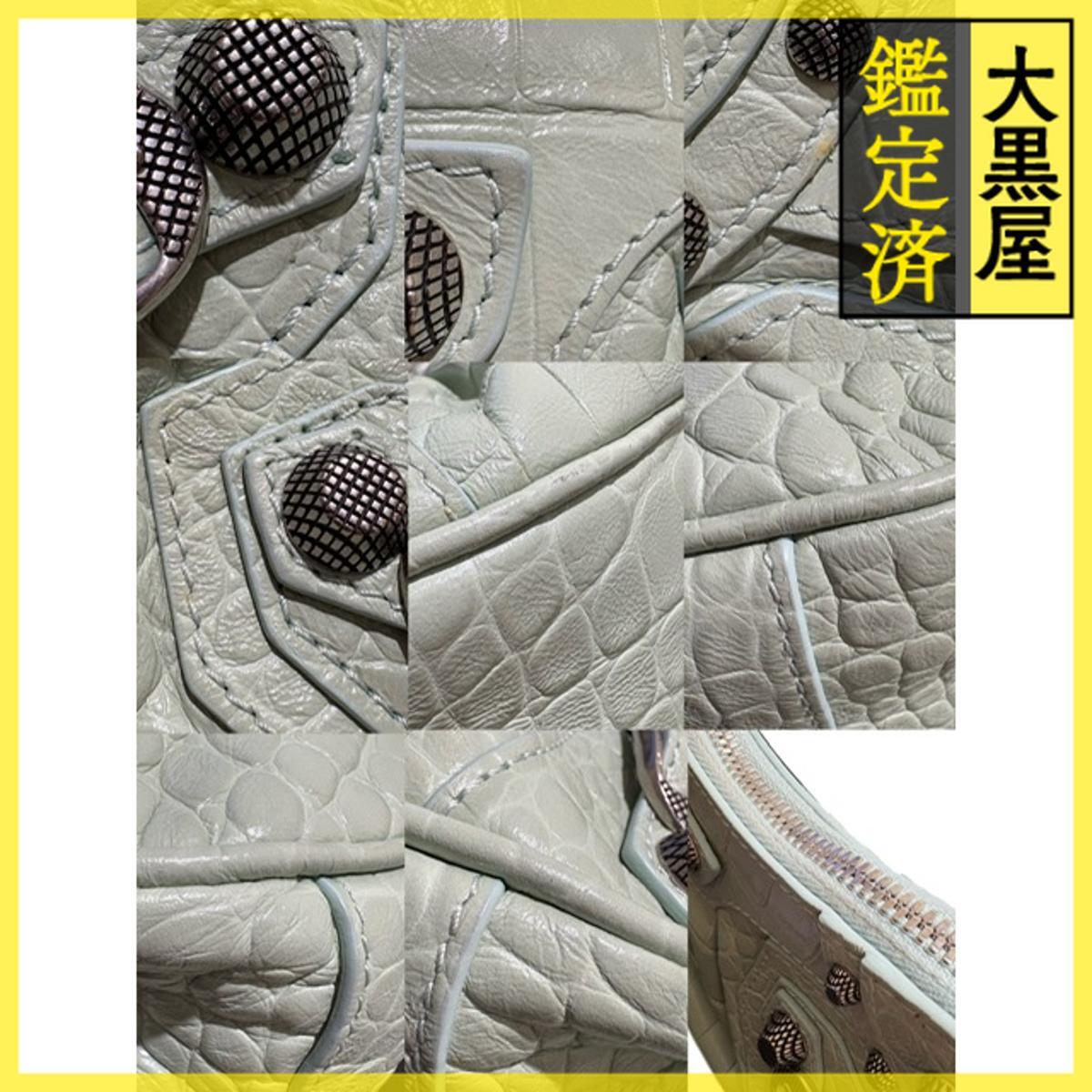 BALENCIAGA Balenciaga LUKA гол XS сумка на плечо кожа светло-зеленый 671309 2147300405031