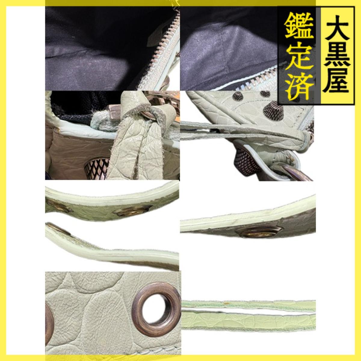 BALENCIAGA Balenciaga LUKA гол XS сумка на плечо кожа светло-зеленый 671309 2147300405031