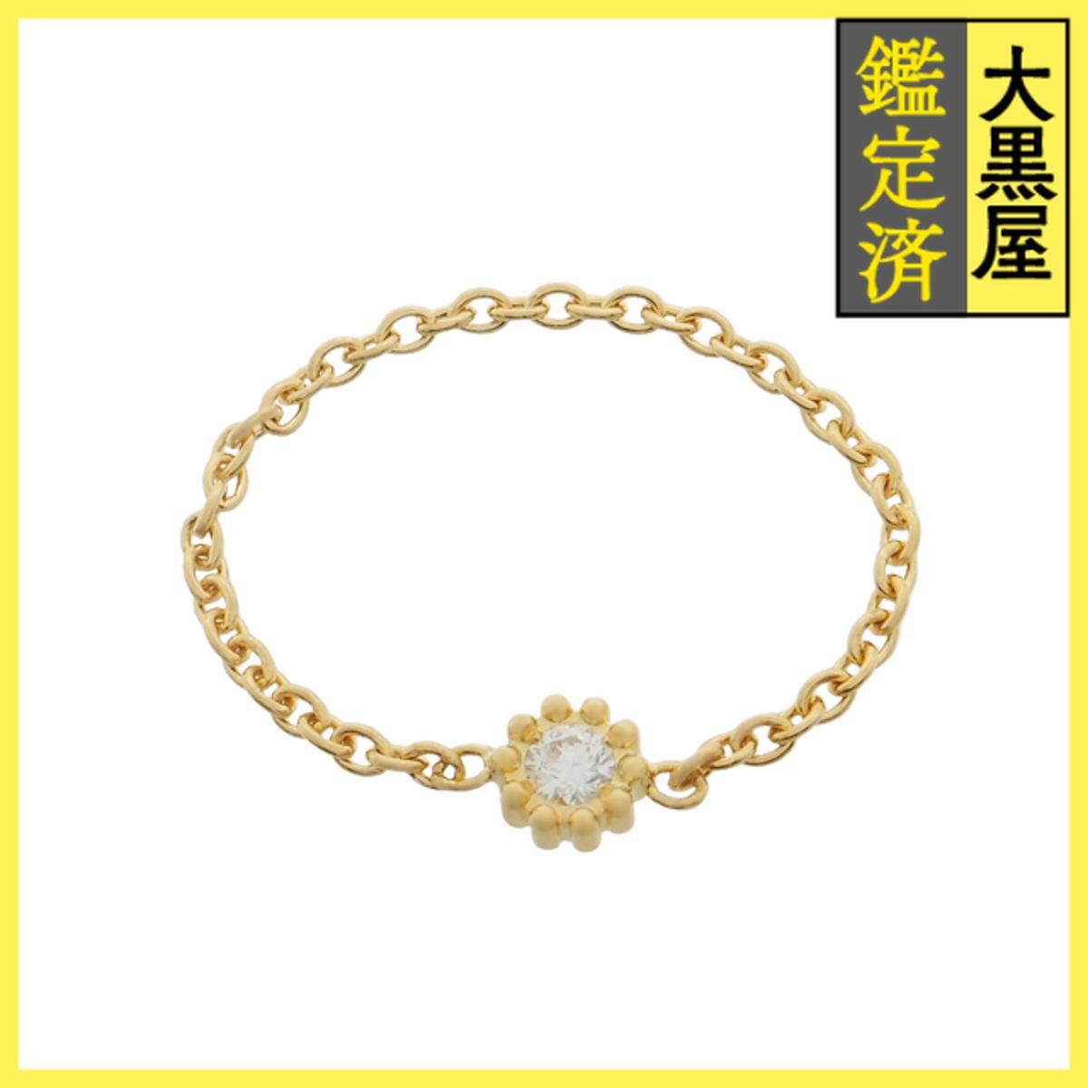 Dior　ディオール　ミミローズリング　指輪　イエローゴールド　YG　ダイヤモンド　49号　0.5g （2143200621090）_画像1