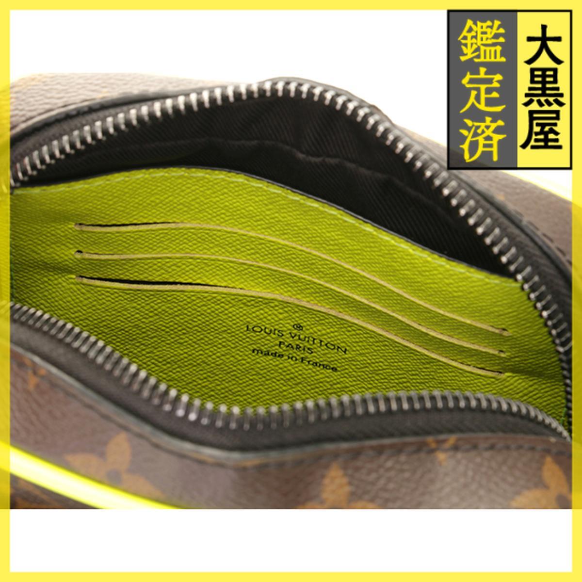 LOUIS VUITTON ルイヴィトン ショルダーバッグ クリストファー・ウエアラブルウォレット モノグラム・マカサー ネオンイエロー M80793_画像5