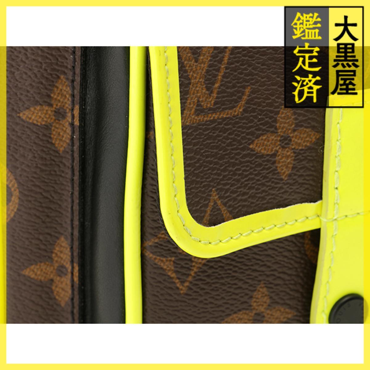 LOUIS VUITTON ルイヴィトン ショルダーバッグ クリストファー・ウエアラブルウォレット モノグラム・マカサー ネオンイエロー M80793_画像7