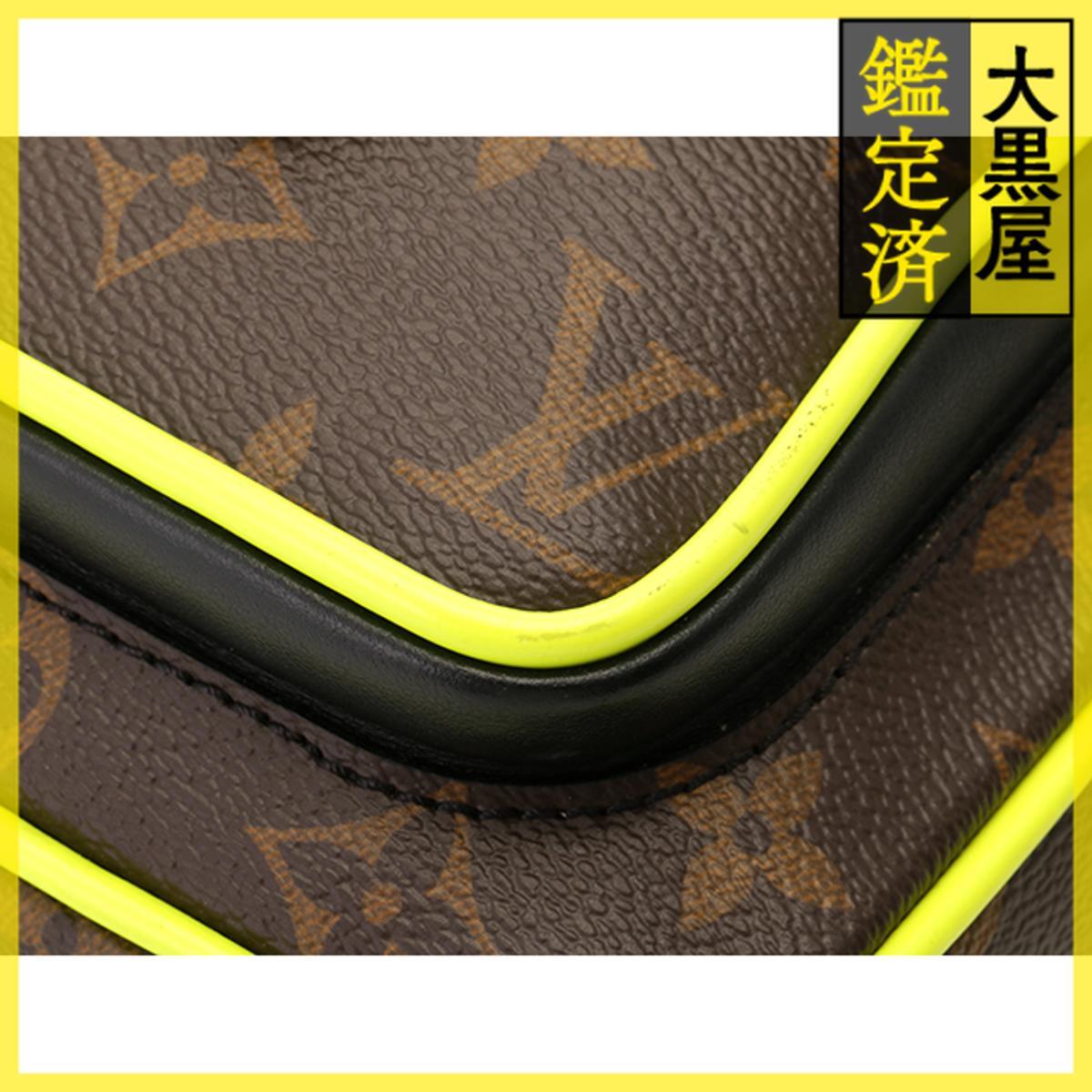 LOUIS VUITTON ルイヴィトン ショルダーバッグ クリストファー・ウエアラブルウォレット モノグラム・マカサー ネオンイエロー M80793_画像9