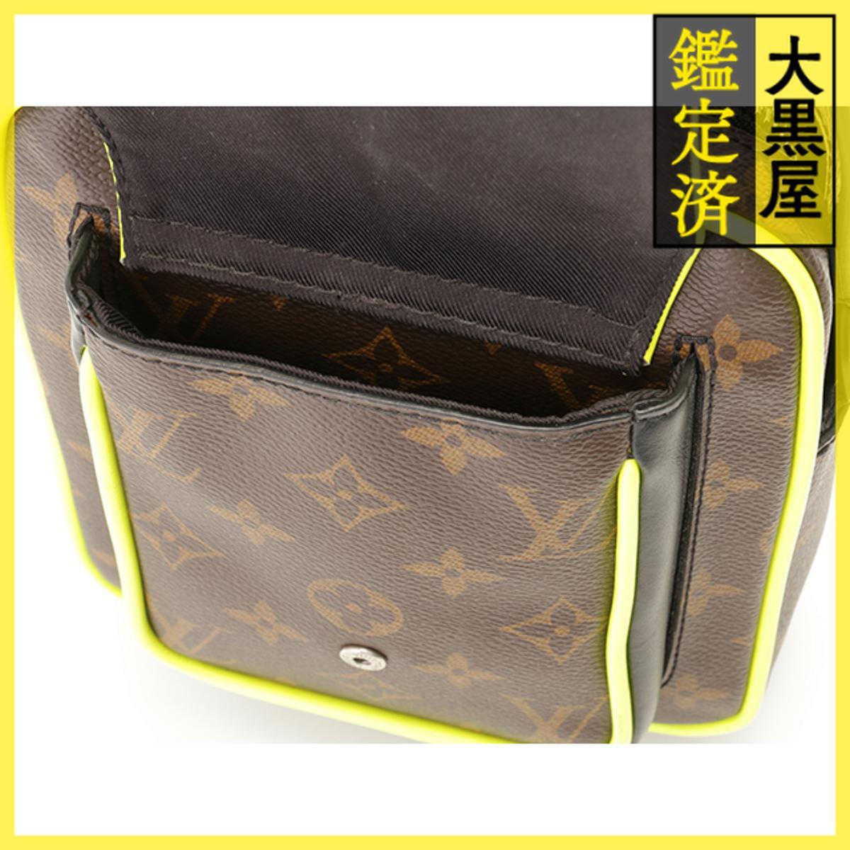 LOUIS VUITTON ルイヴィトン ショルダーバッグ クリストファー・ウエアラブルウォレット モノグラム・マカサー ネオンイエロー M80793_画像10