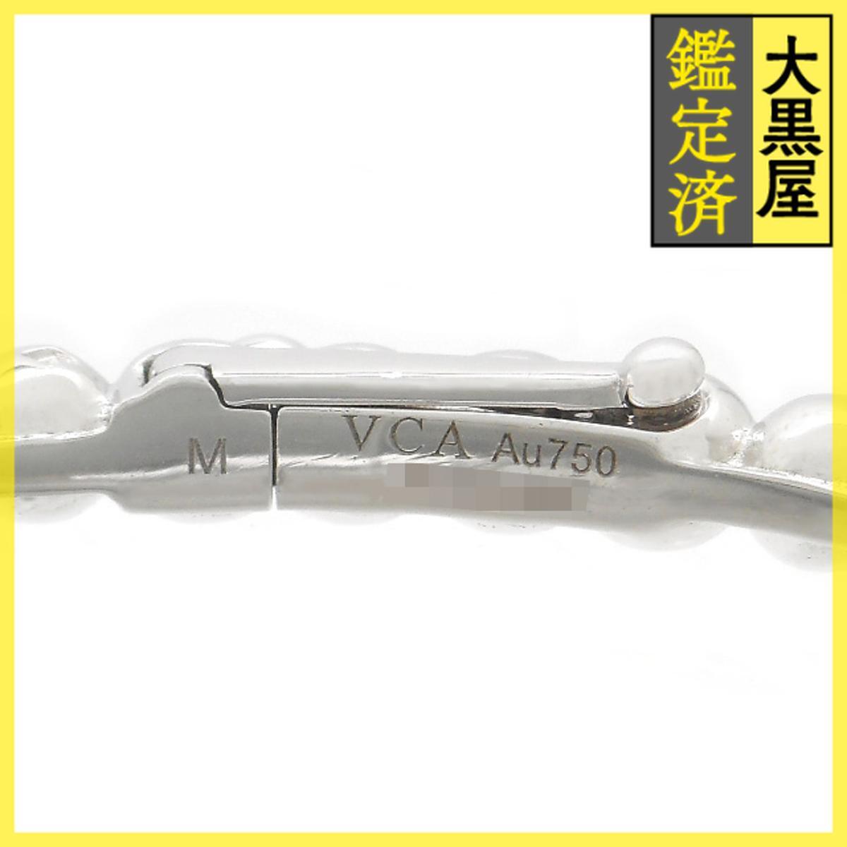 Van Cleef & Arpels ヴァンクリーフ&アーペル ペルレゴールドパール ブレスレット ミディアム ホワイトゴールド WG 20.7g_画像7