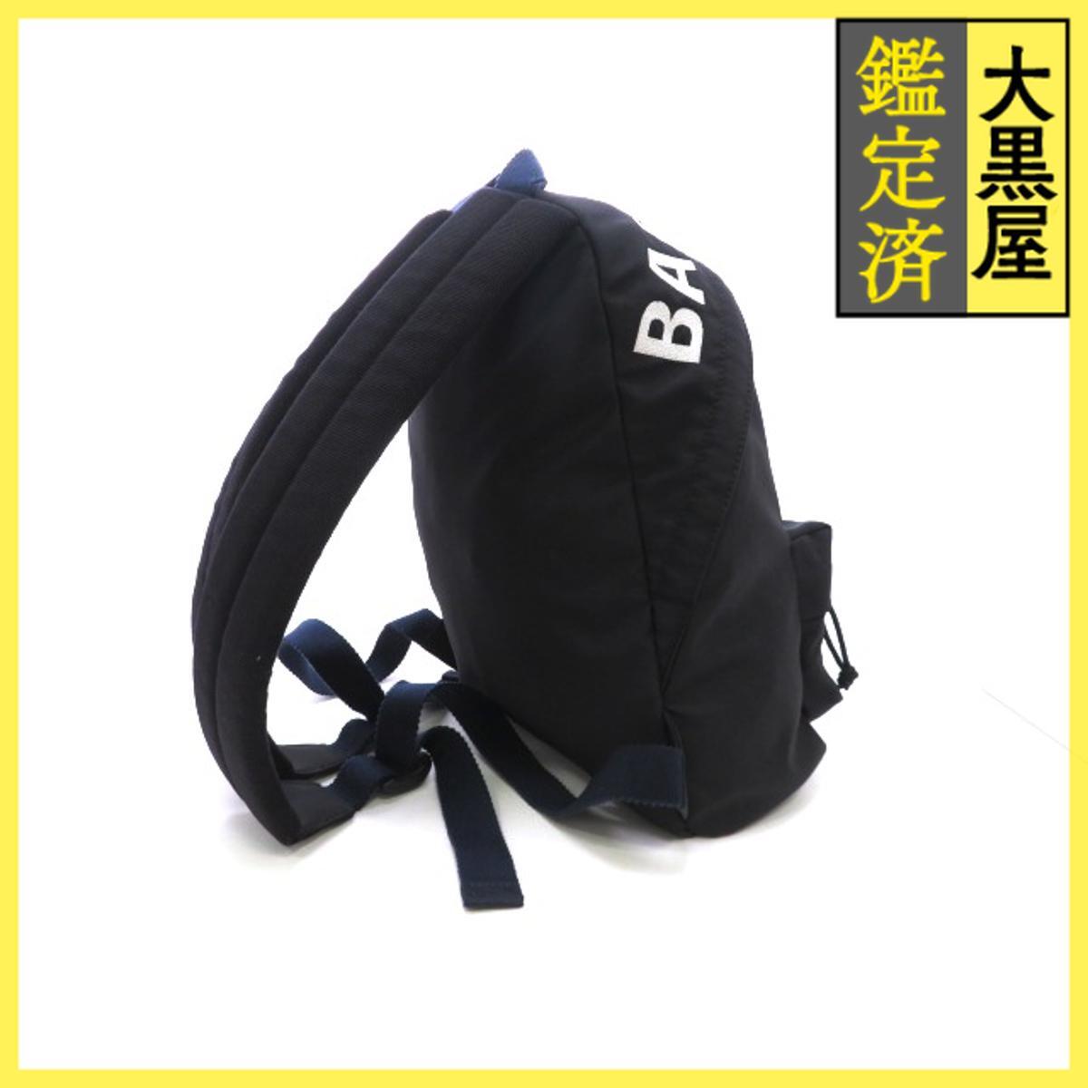 BALENCIAGA Balenciaga рюкзак Wheel рюкзак нейлон черный темно-синий 