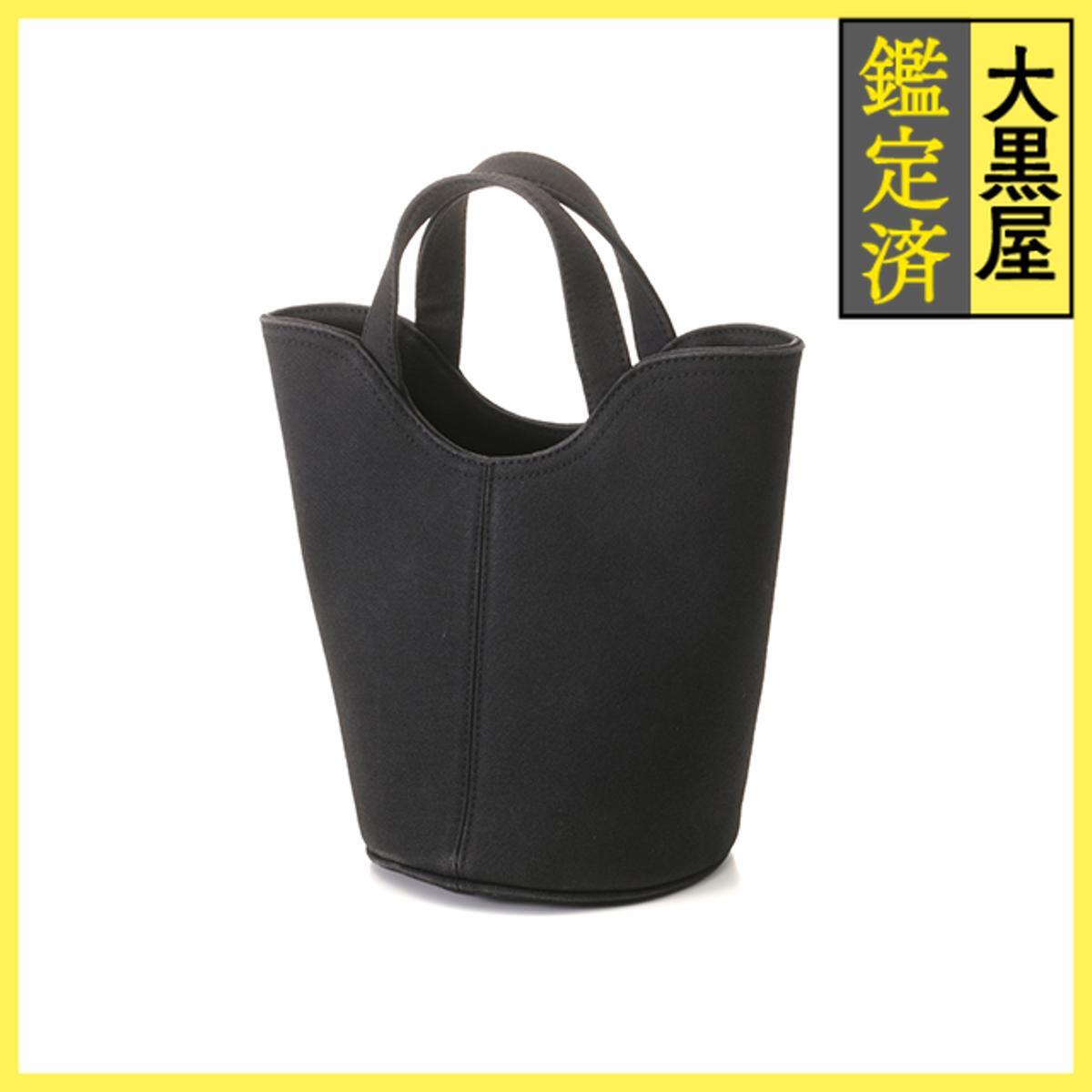 BALENCIAGA Balenciaga wave XS 2WAY сумка черный / белый парусина 619979