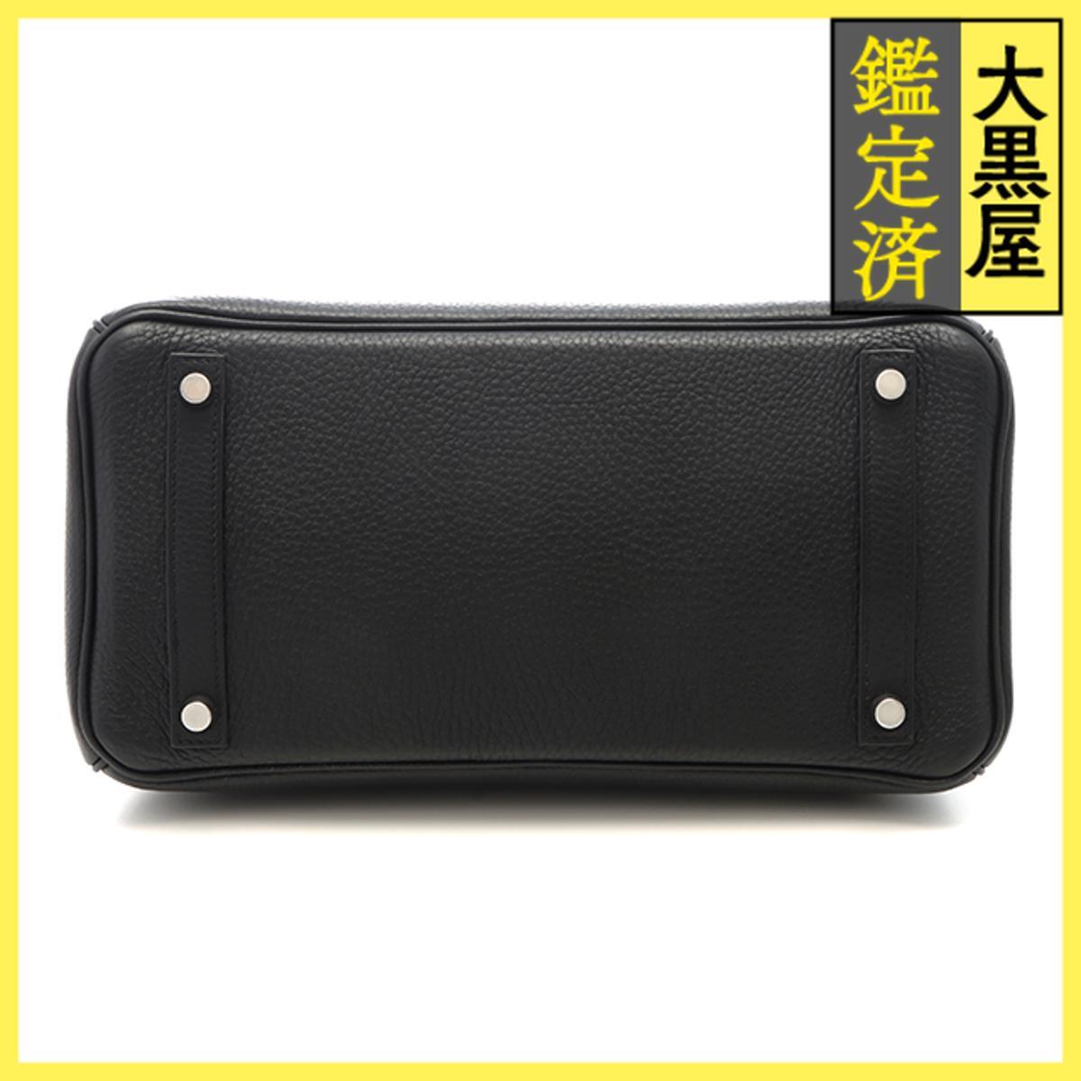 HERMES エルメス　バーキン30 ブラック/SV　ハンドバッグ　□K　約2007年制造　433