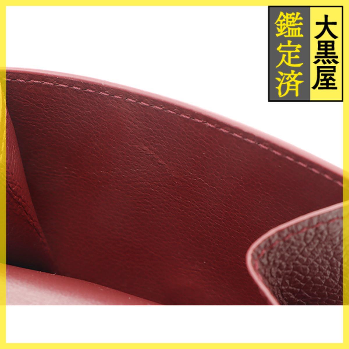 BALENCIAGA Balenciaga cache Mini бумажник бордо кожа 