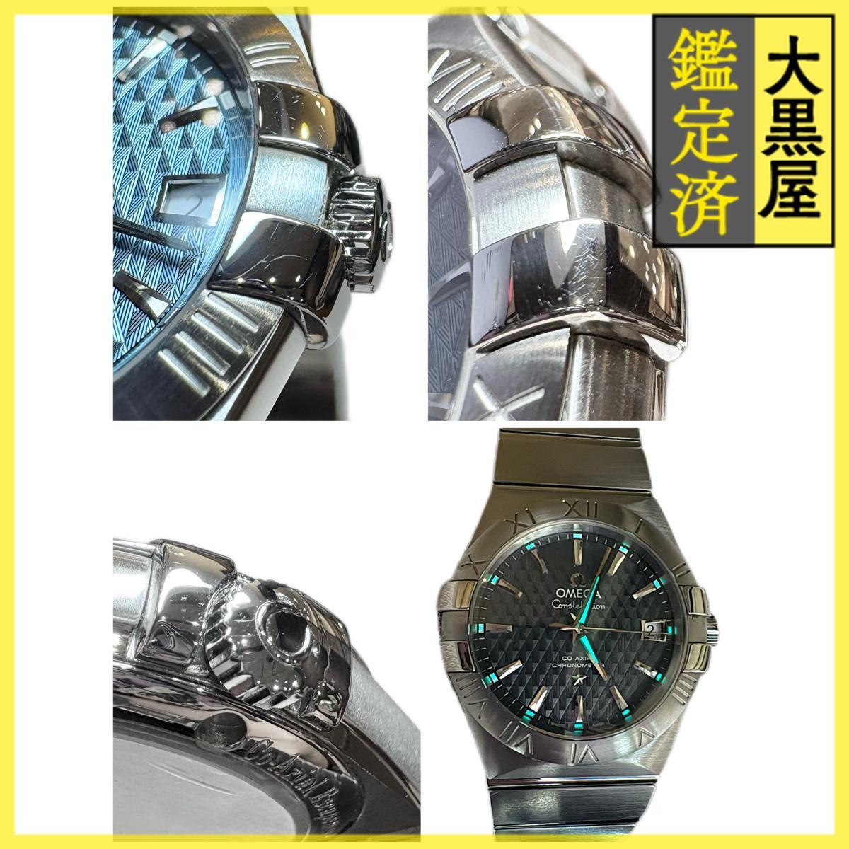 OMEGA オメガ コンステレーション 123.10.35.20.03.002 SS 自動 ブルー 男性用/Men's watches_画像8