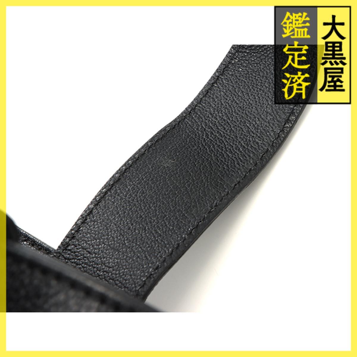 CHANEL　シャネル　ココマーク　パンチング　トートバッグ　ブラック　レザー　A33936　11番台_画像5