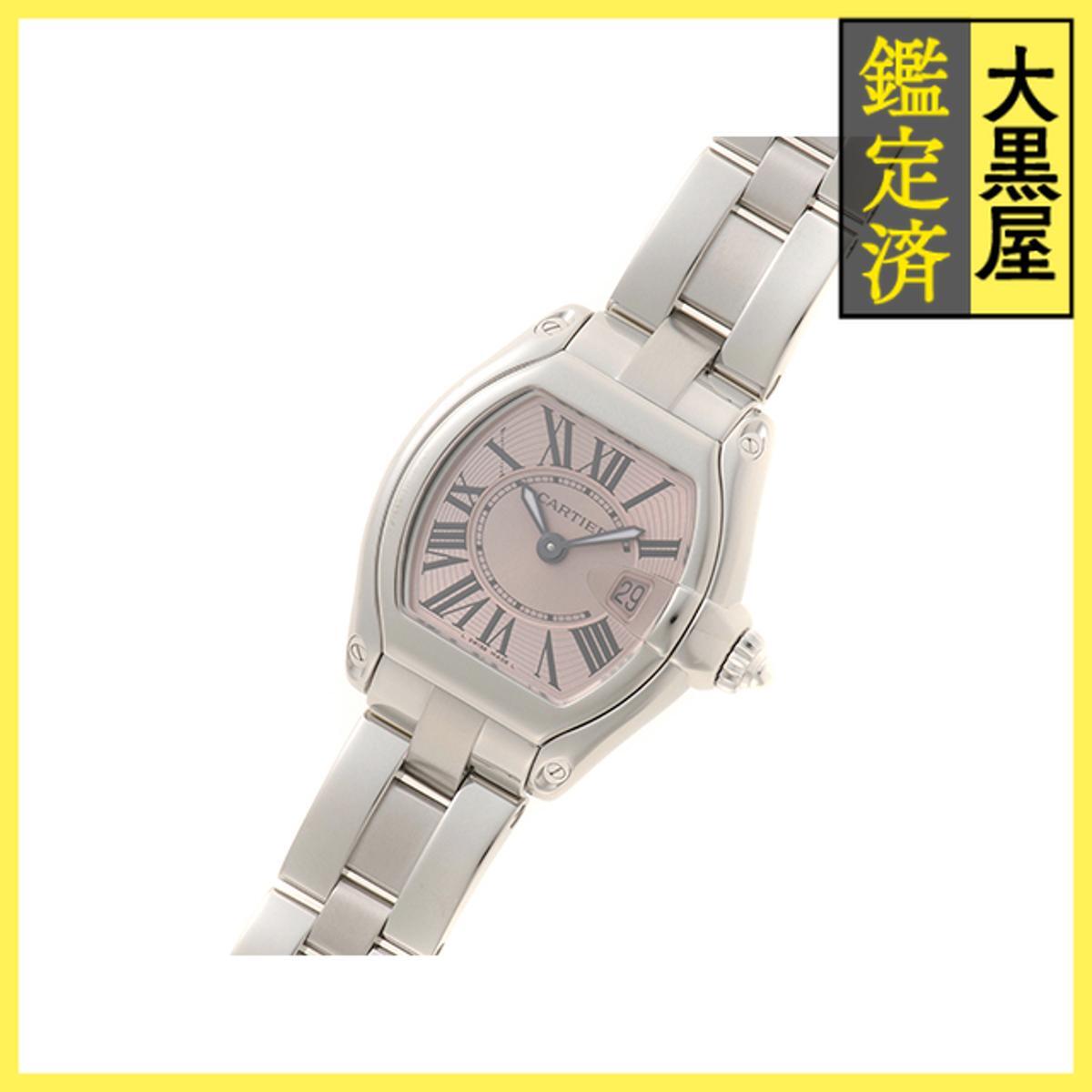 Cartier カルティエ ロードスター W62017V3 SS クォーツ ピンク 女性用/Ladies watches_画像2